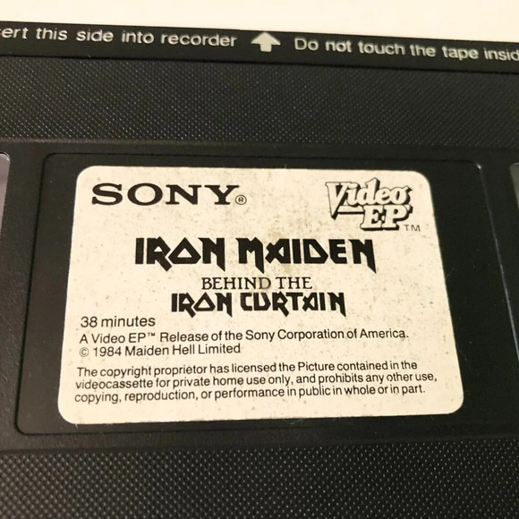 1984 Iron Maiden Behind The Iron Curtain VHS  Sony Video EP - Picture 13 of 15